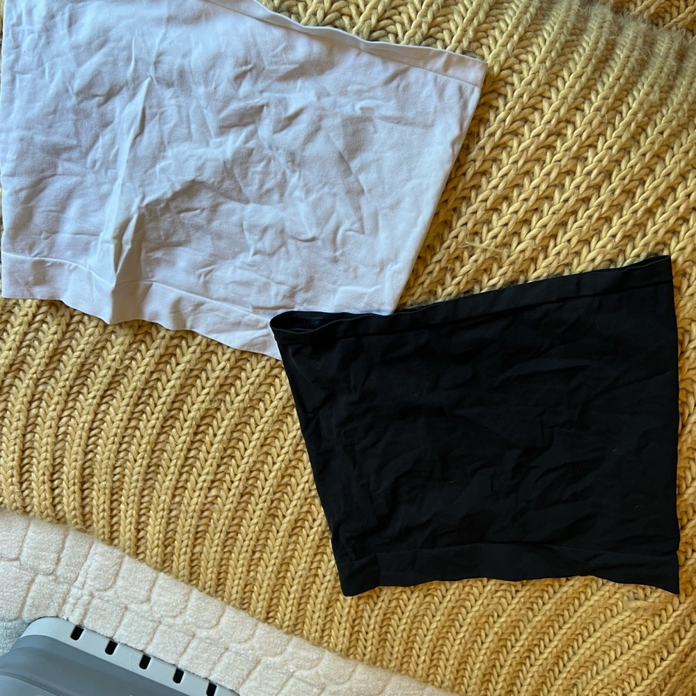 Women's Black and White maternity belly bands